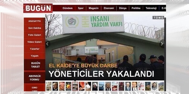 Cemaat’in gazetesi Bugün’den çirkin başlık