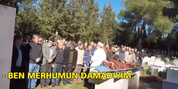 Cenazede ölen kişinin damadından şoke eden çıkış