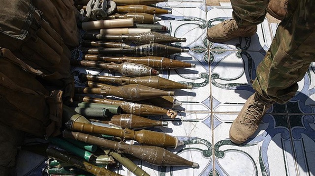 Cerablus'ta çok sayıda mühimmat bulundu