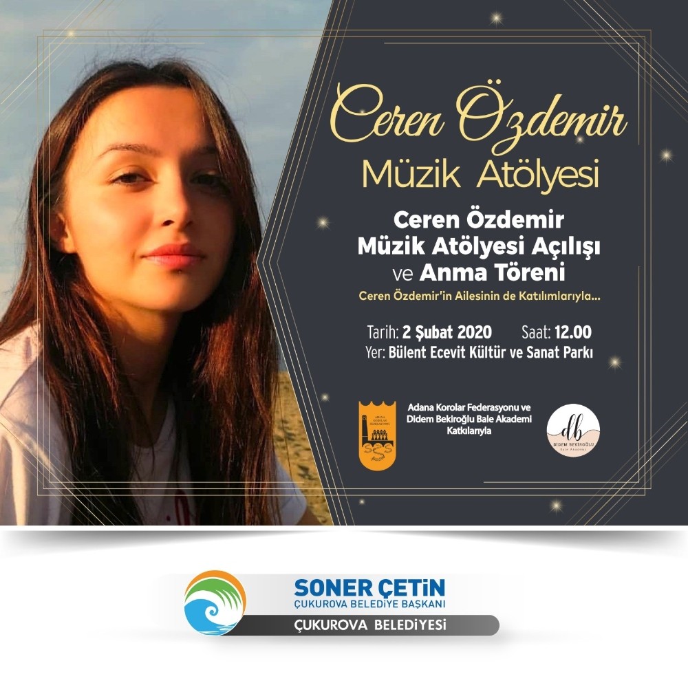 Ceren Özdemir Çukurova’da anılacak 