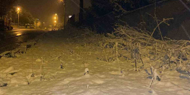 Çerkeş'te Ramazan ayında mart karı: İlçe beyaza büründü