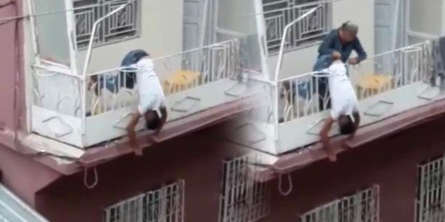 Cesedi balkon demirlerinde asılı kaldı! Görenler dehşeti yaşadı
