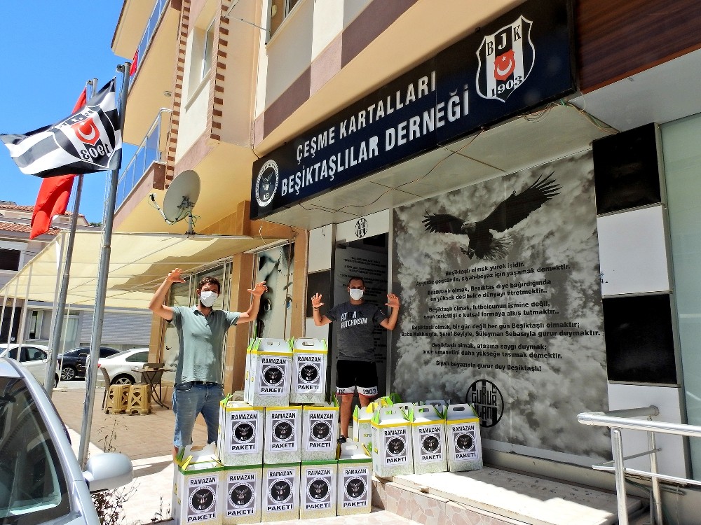 Çeşme Kartalları’ndan yardım paketi 