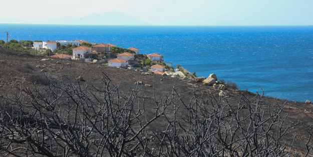 Çeşme'deki yangın kontrol altına alındı