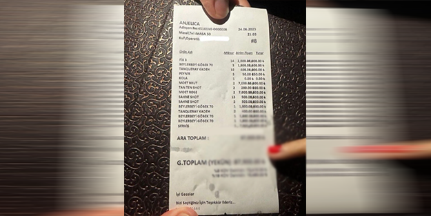 Çeşme'den gelen adisyon görenleri şok etti! 'İsraf bu kadar da olamaz' dedirtti