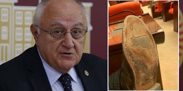 Çevir ayakkabıyı, patlat flaşı! İYİ Partili vekil bu sefer şovun kralını yaptı