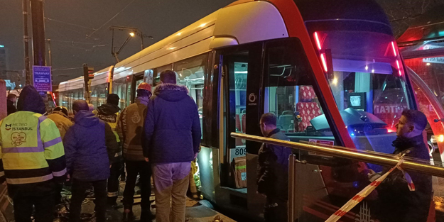 Tramvayda korkunç kaza!