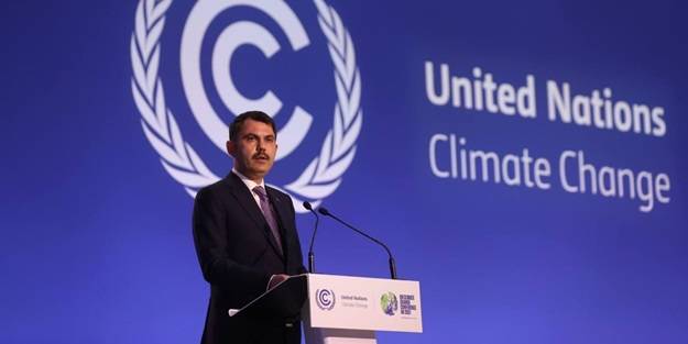 Çevre, Şehircilik ve İklim Değişikliği Bakanı Murat Kurum, COP 26 Zirvesi'nde konuştu