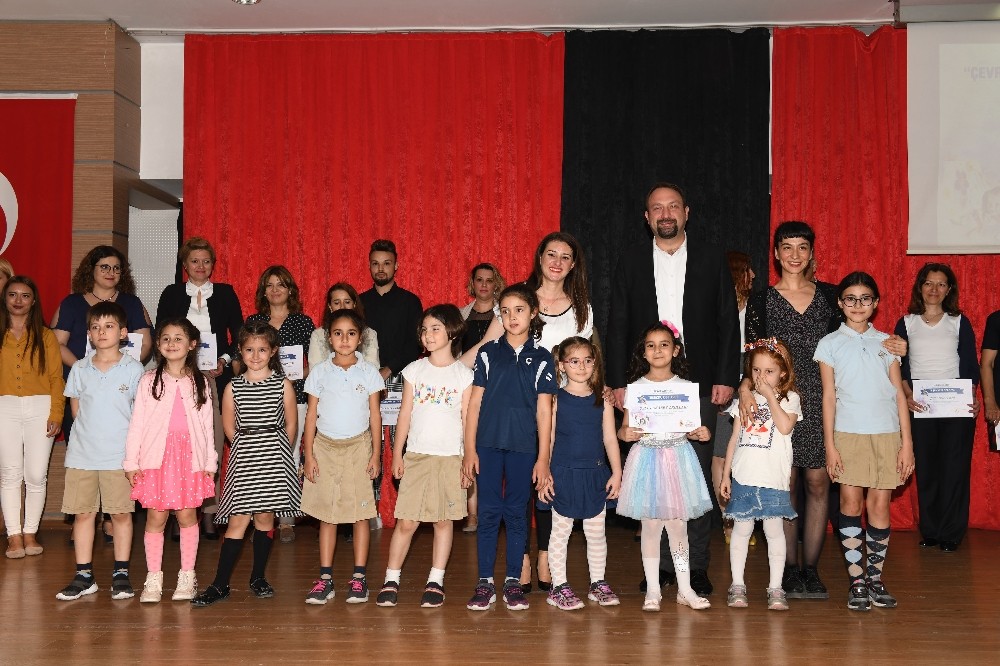 Çevreci resimlere ödülleri verildi 