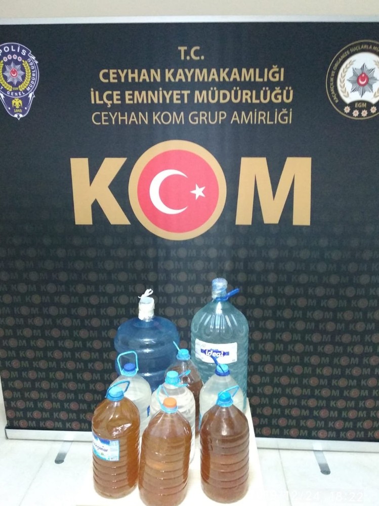 Ceyhan’da kaçak içki operasyonu 