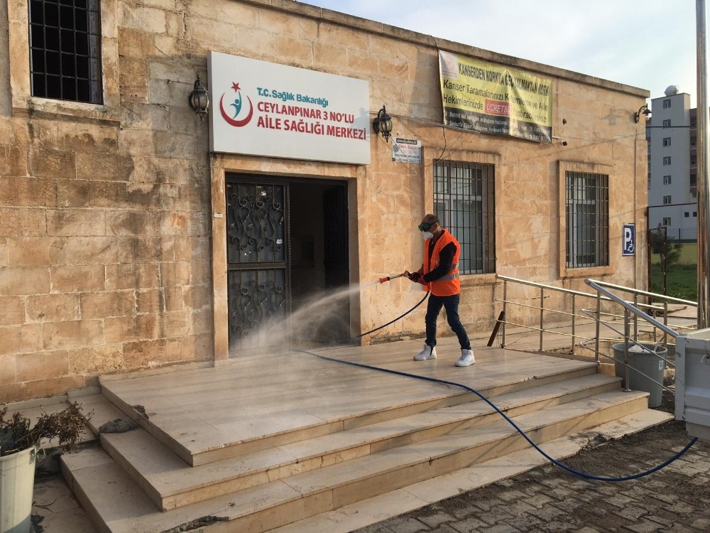 Ceylanpınar’da korona virüs tedbirleri 