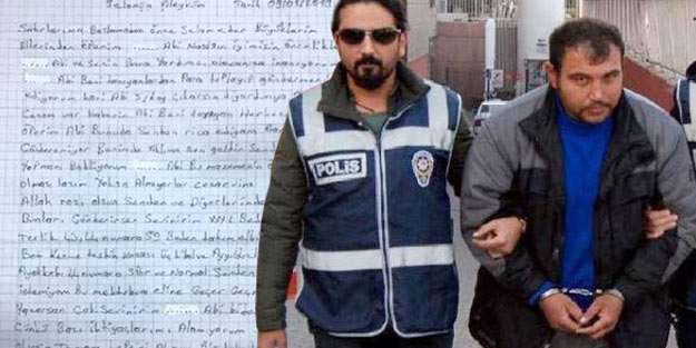 Cezaevinden kendisini yakalayan polislere mektup yazdı