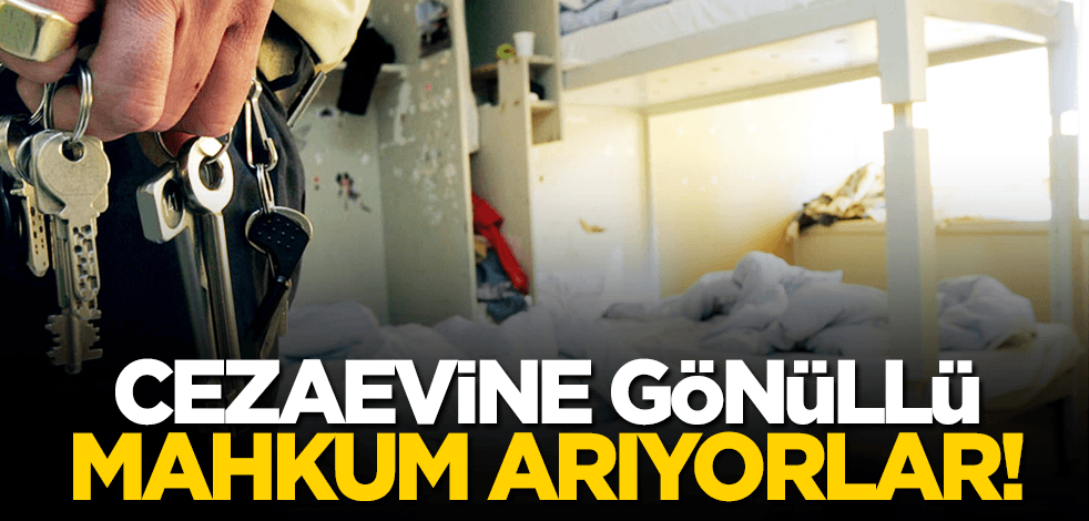 Cezaevine gönüllü mahkum arıyorlar!