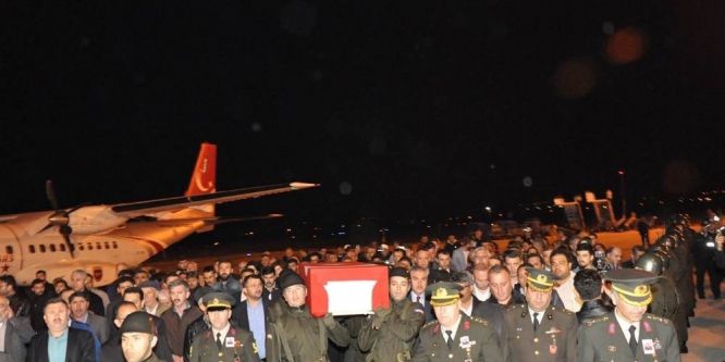 Şehit Binbaşı Uşak’a getirildi