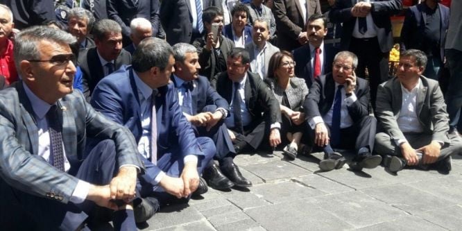 Ankara'da eylemde gerginlik