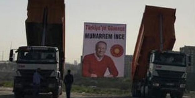 CHP adayının afişleri asılmaya başlandı!