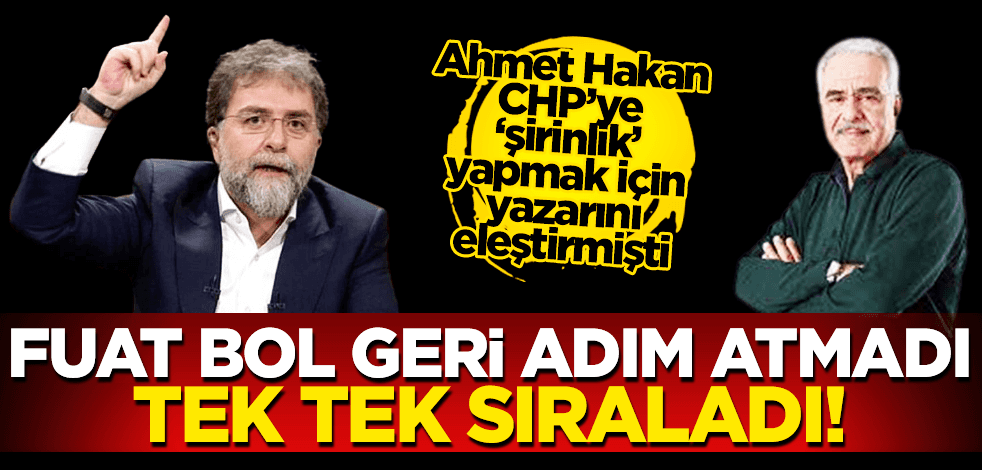 “CHP asla demokrat olamaz” dediği için Ahmet Hakan’ın tepkisini çekmişti! Bugünkü yazısında o isim meydan okudu!