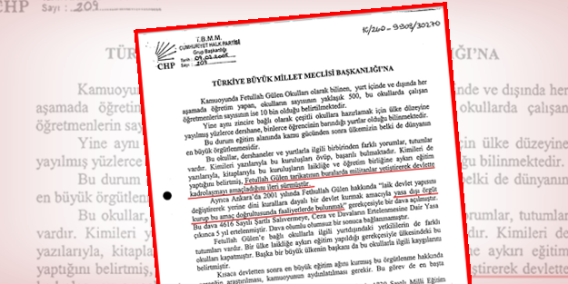 İşte CHP'nin Gülen örgütüne bakışı