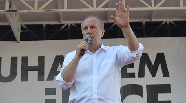 CHP Cumhurbaşkanı Adayı Muharrem İnce: Cumhurbaşkanı seçildiğimde herkesi kucaklayacağız