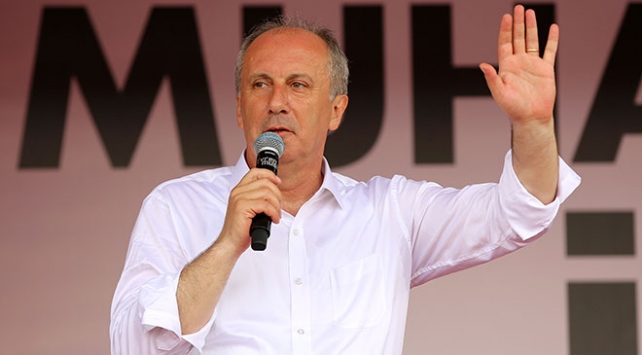 CHP Cumhurbaşkanı Adayı Muharrem İnce Erzincan'da halka hitap etti
