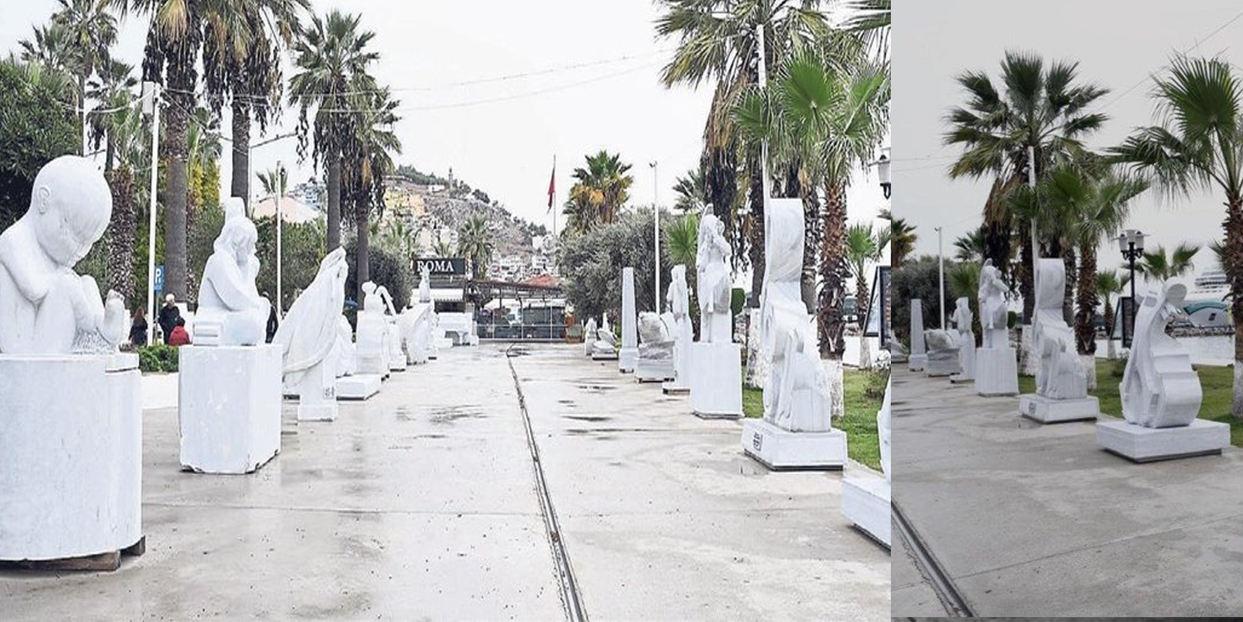 CHP demek heykel dikmek demek! O ilçede heykellerden dolayı adım atacak yer kalmadı!