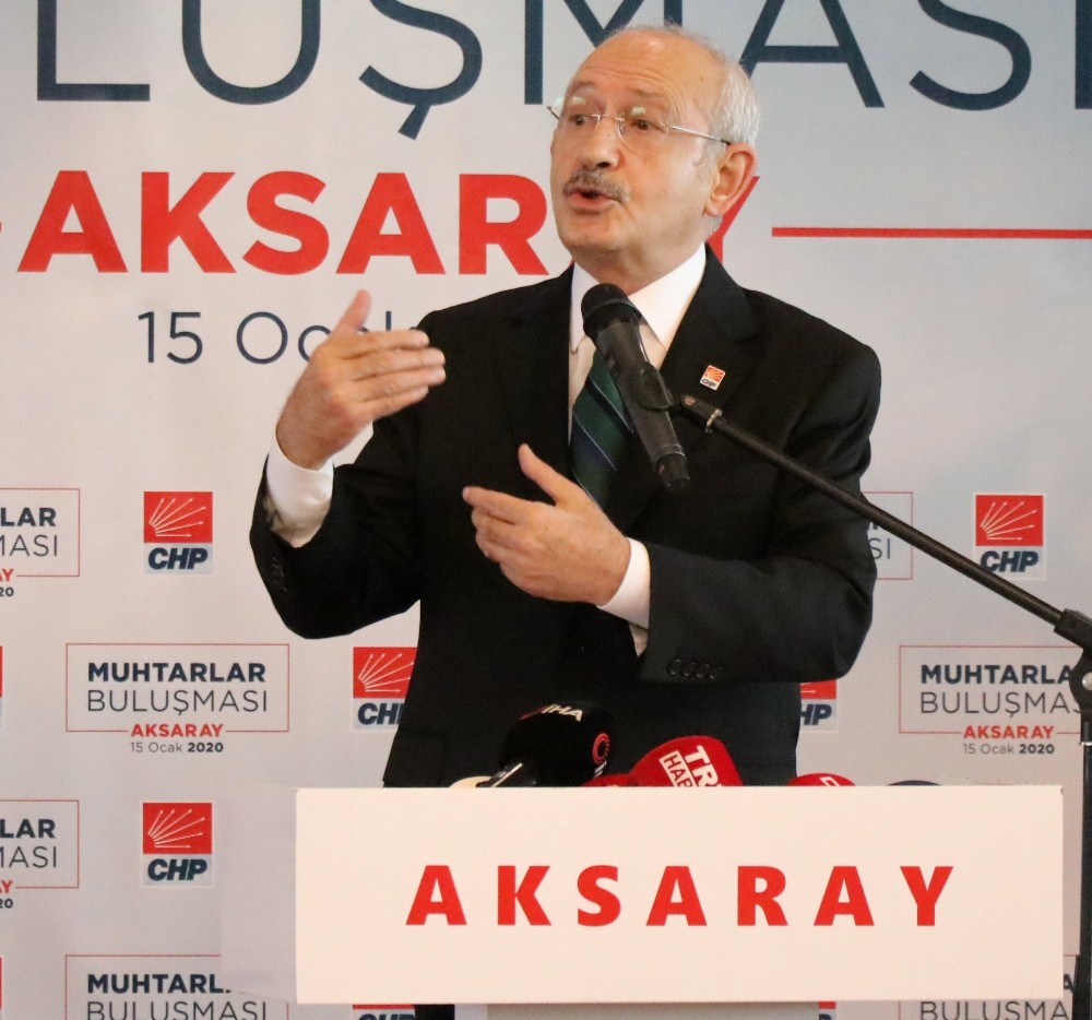 CHP Genel Başkanı Kılıçdaroğlu Aksaray’da muhtarlarla bir araya geldi 