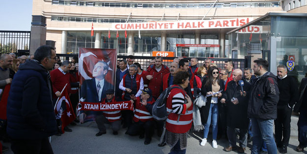 CHP Genel Merkezi önünde 'Maltepe' protestosu!