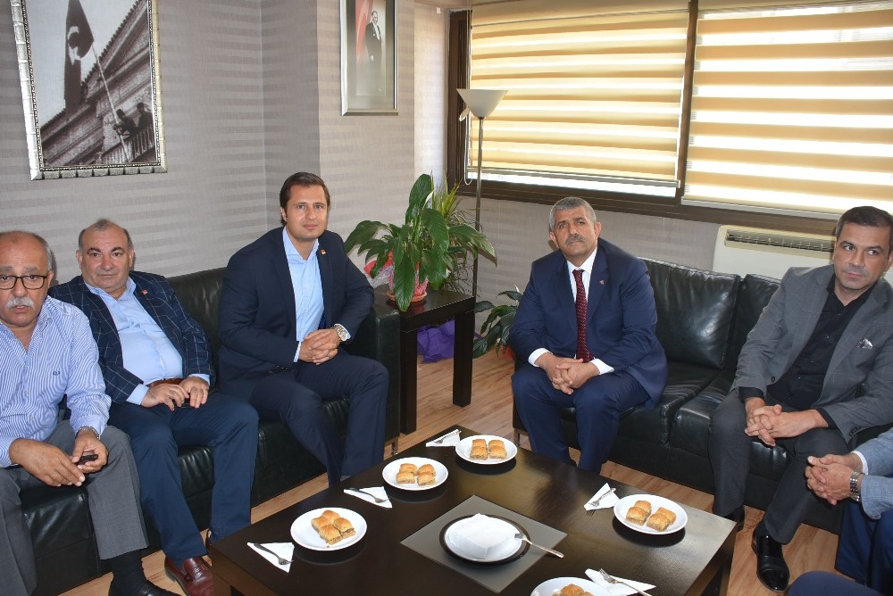 CHP İl Başkanı Yücel’den MHP’ye ziyaret 