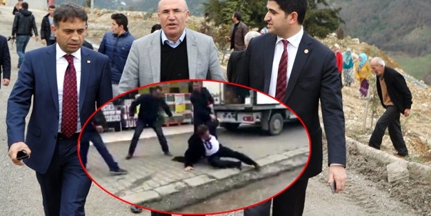 CHP İl Başkanı'nı sokak ortasında dövdüler!