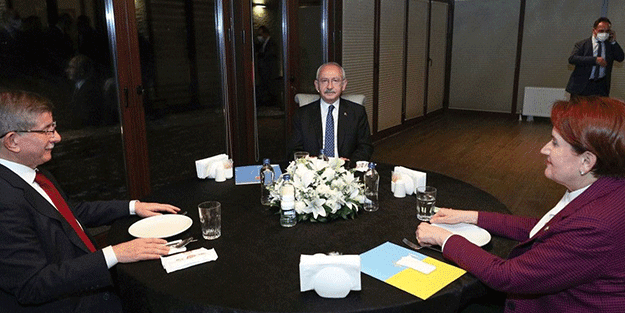 CHP lideri Kemal Kılıçdaroğlu, Akşener ve Davutoğlu bir araya geldi İttifak çatırdıyor mu, hayırdır?
