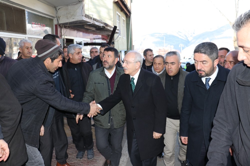 CHP Lideri Kemal Kılıçdaroğlu, Malatya’da deprem bölgesinde 