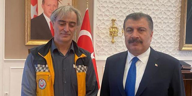 CHP medyası ortalığı karıştırmıştı! O ambulans şoförü Bakan Koca ile görüştü