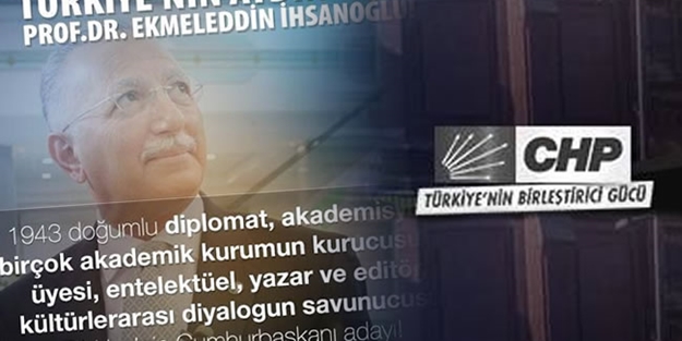 CHP'den MHP'siz İhsanoğlu afişi