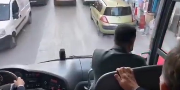 CHP otobüsünde skandal görüntüler! 