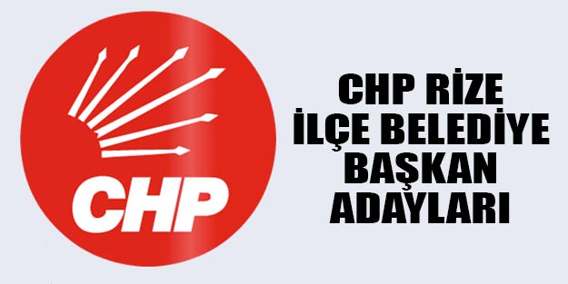 CHP Rize ilçe belediye başkan adayları 2019