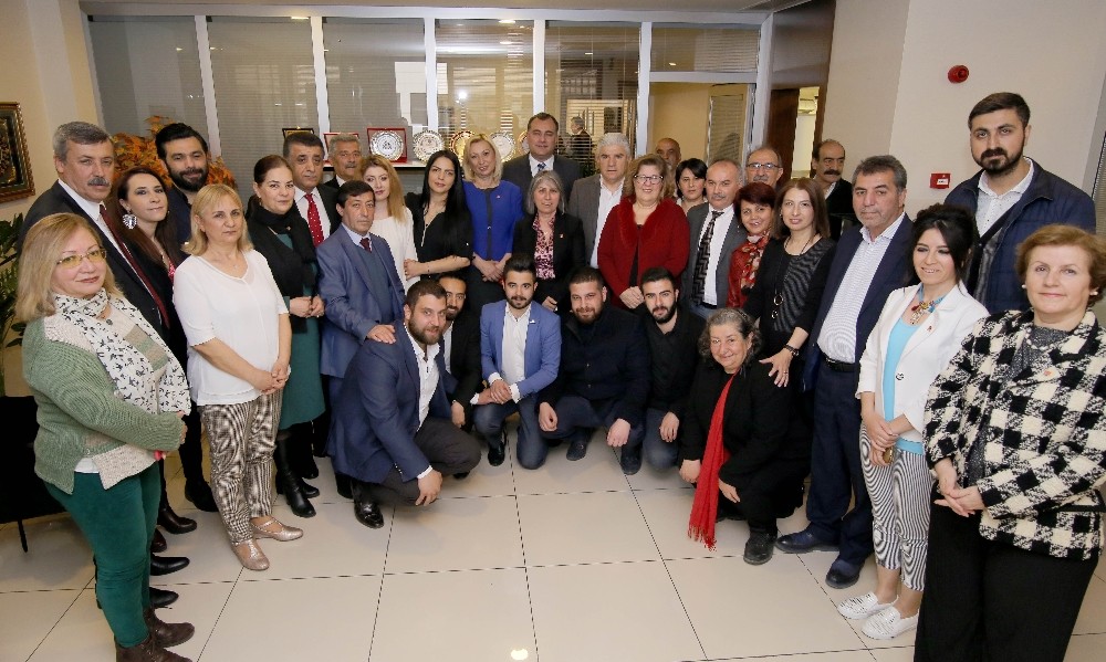 CHP ve İyi Parti’den Taşdelen’e kutlama ziyareti 