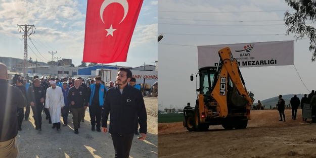 CHP’den Hatay mezarlığında HDP’ye mesaj! Türk bayrağını indirip belediye bayrağı astılar!