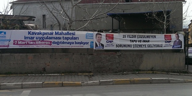 CHP'li adaydan skandal afiş