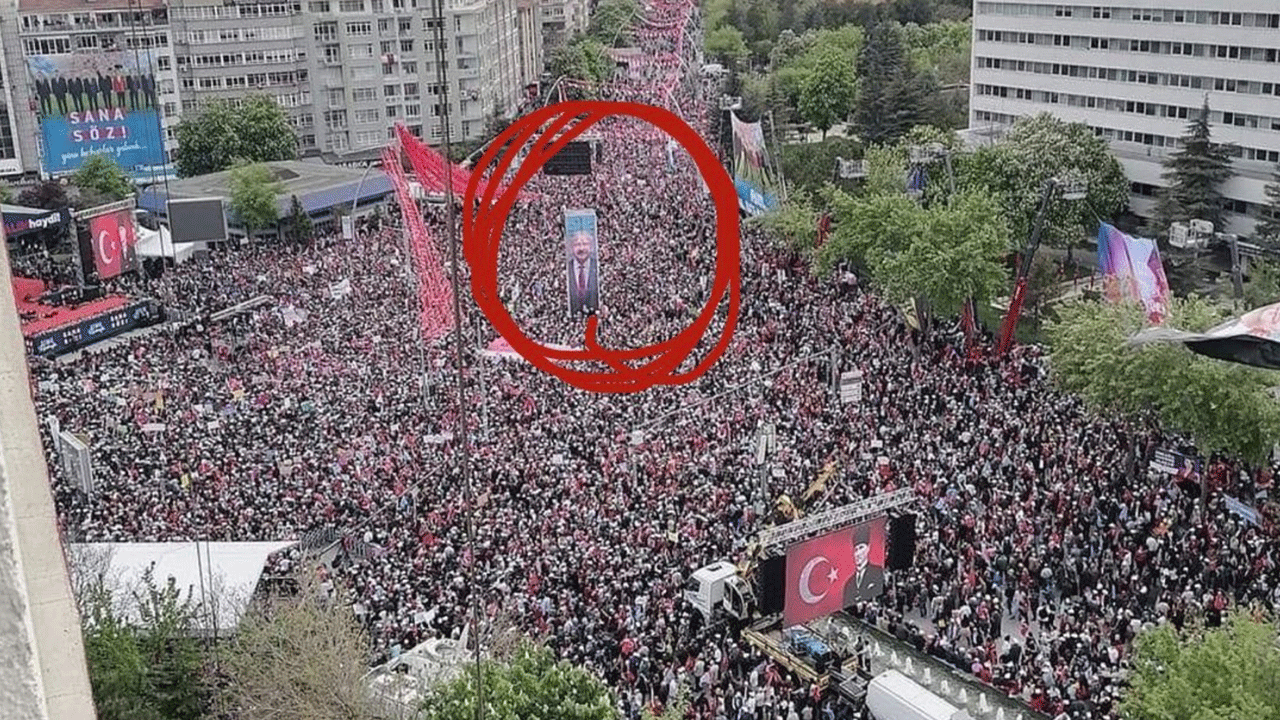 CHP’li başkan Bay Kemal’in mitingine sarıldı! Montajcı CHP'nin bir miting yalanı daha çöktü