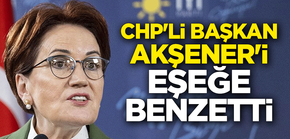 CHP'li Başkan Akşener'i eşeğe benzetti
