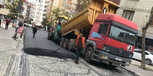 CHP'li belediye arnavut kaldırımına asfalt döktü!