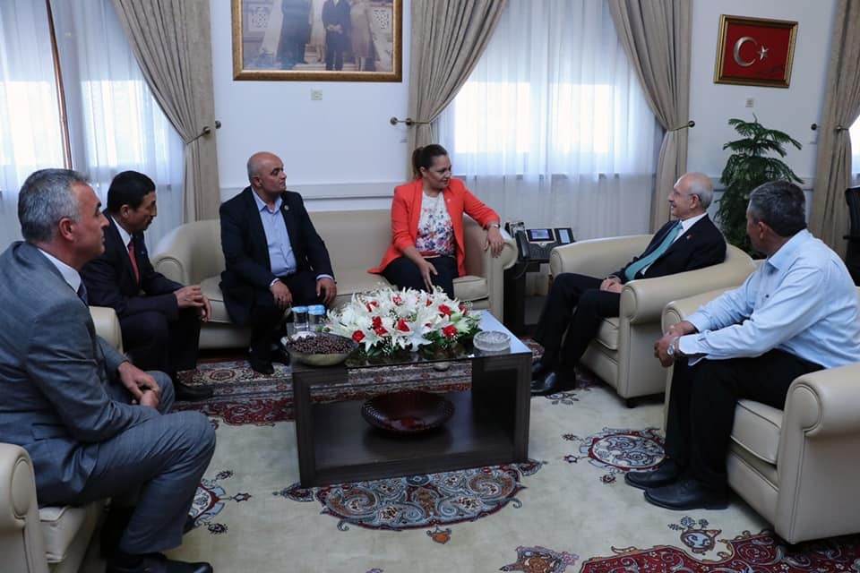 CHP’li Belediye Başkanları Kılıçdaroğlu’nu ziyaret etti 