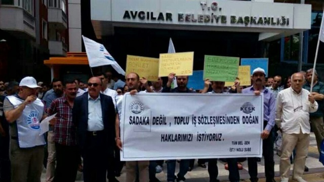 CHP'li belediyede çalışan işçilerden...