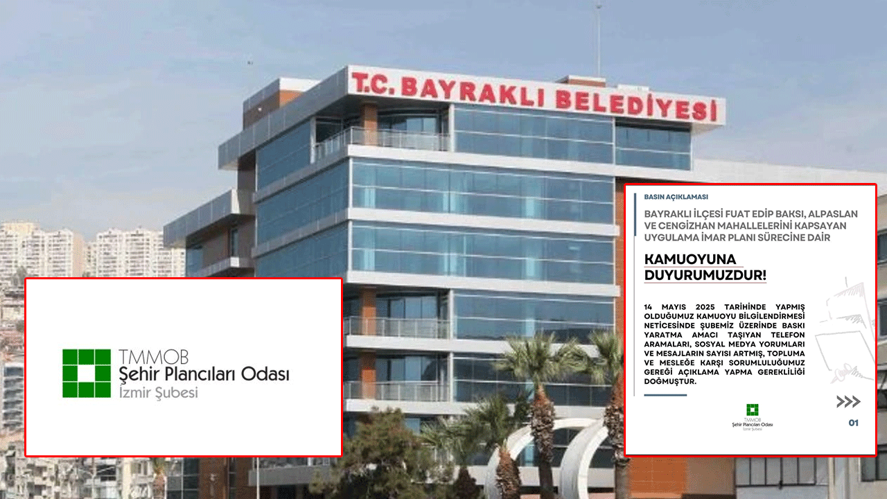 CHP'li belediyeden Şehir Plancıları Odası'na telefon tacizi.. "Başımıza bir şey gelirse sorumlusu Bayraklı Belediyesi!"