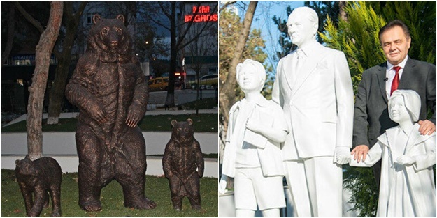 CHP'li belediyelerin gündemi de bu: Ayının boyu da Atatürk'ün boyu da birebir!