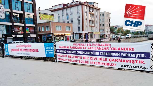 CHP'li belediyeye halktan pankart tokadı 