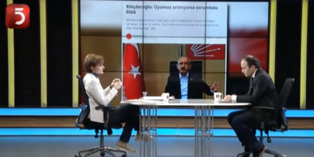 CHP'li Canan Kaftancıoğlu oylarımız artıyor dedi TV5 farkında olmadan sözünü çürüttü!