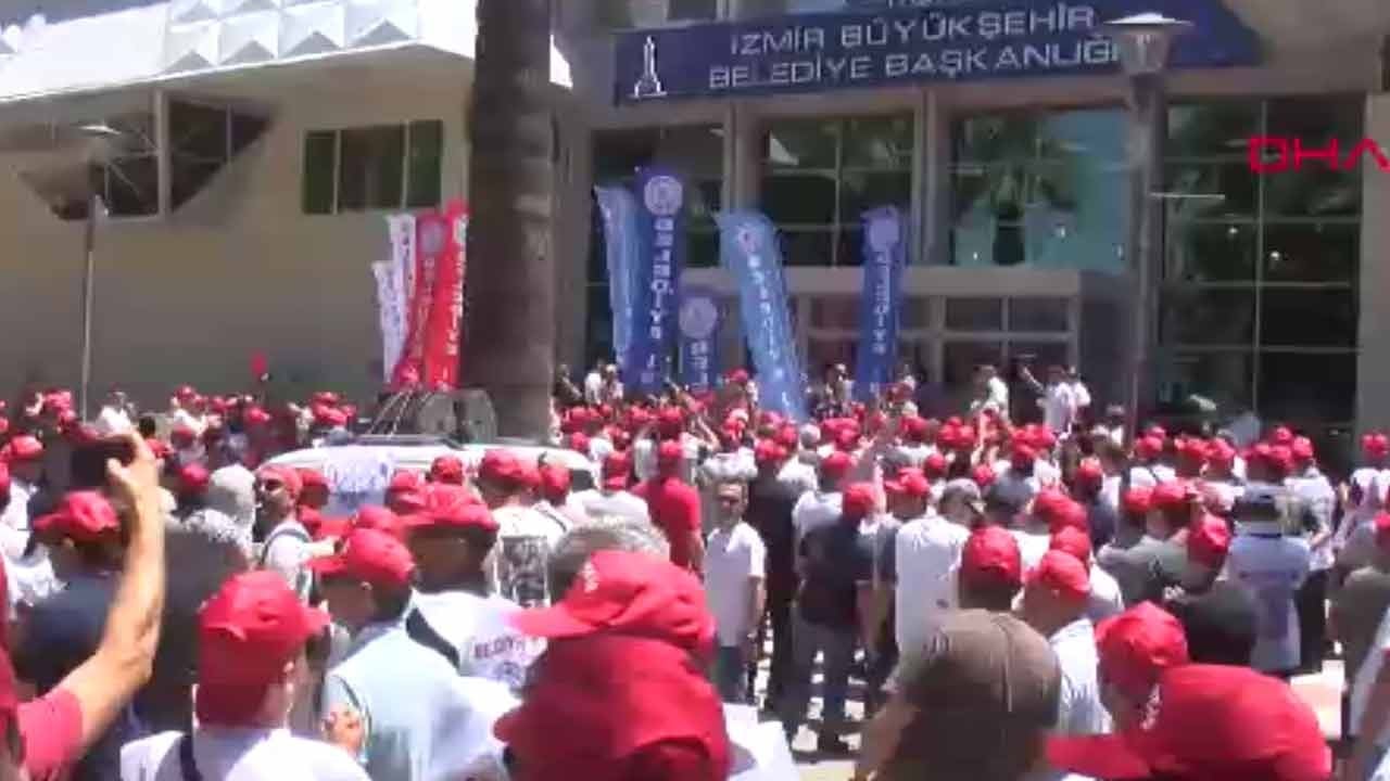 CHP’li İzmir’de işçiler ayaklandı! Sosyal haklarımızı gasp ettirmeyiz!