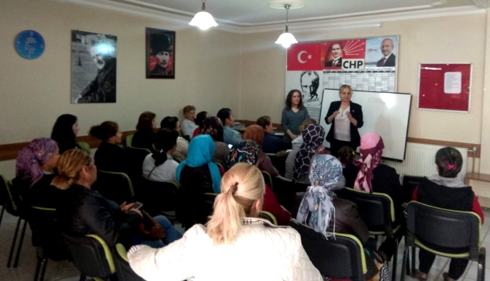 CHP’li kadınlardan üye çalışması 