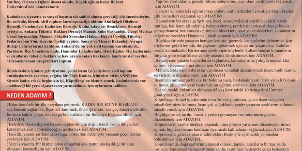 CHP'li kadın adaydan umre vaatli propaganda